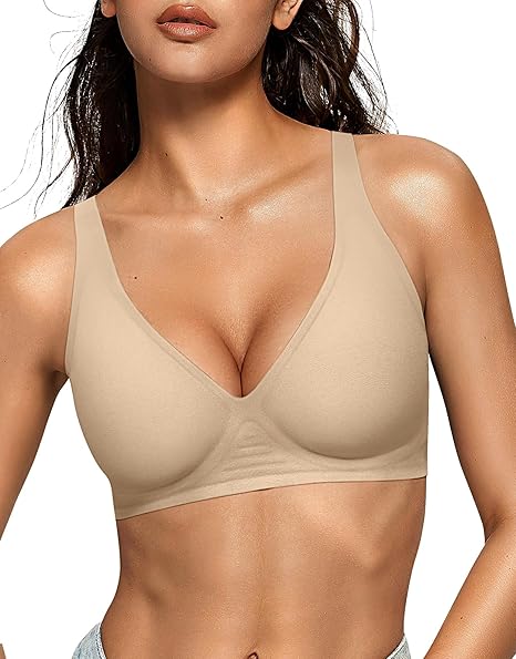 Deep V Push Up Bras No Underwire